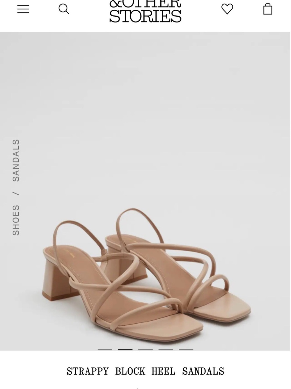 & Other Stories Heel Sandals
